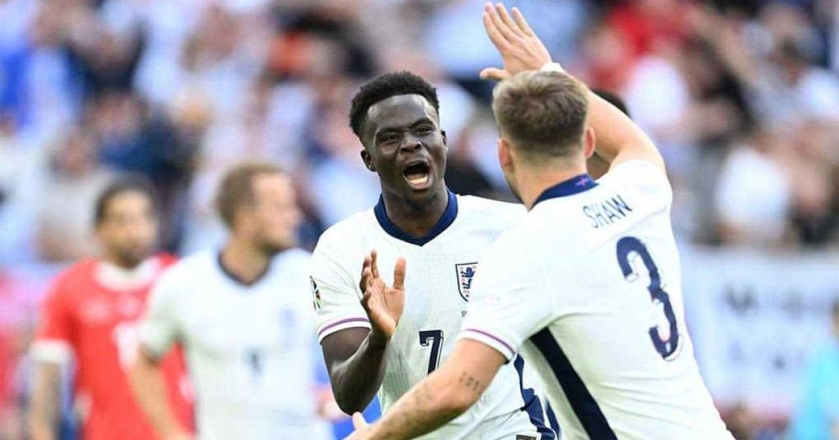 টাইব্রেকারে সুইজারল্যান্ডকে হারিয়ে সেমিফাইনালে ইংল্যান্ড